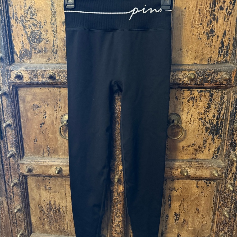 Victoria's Secret Pink Black Leggings